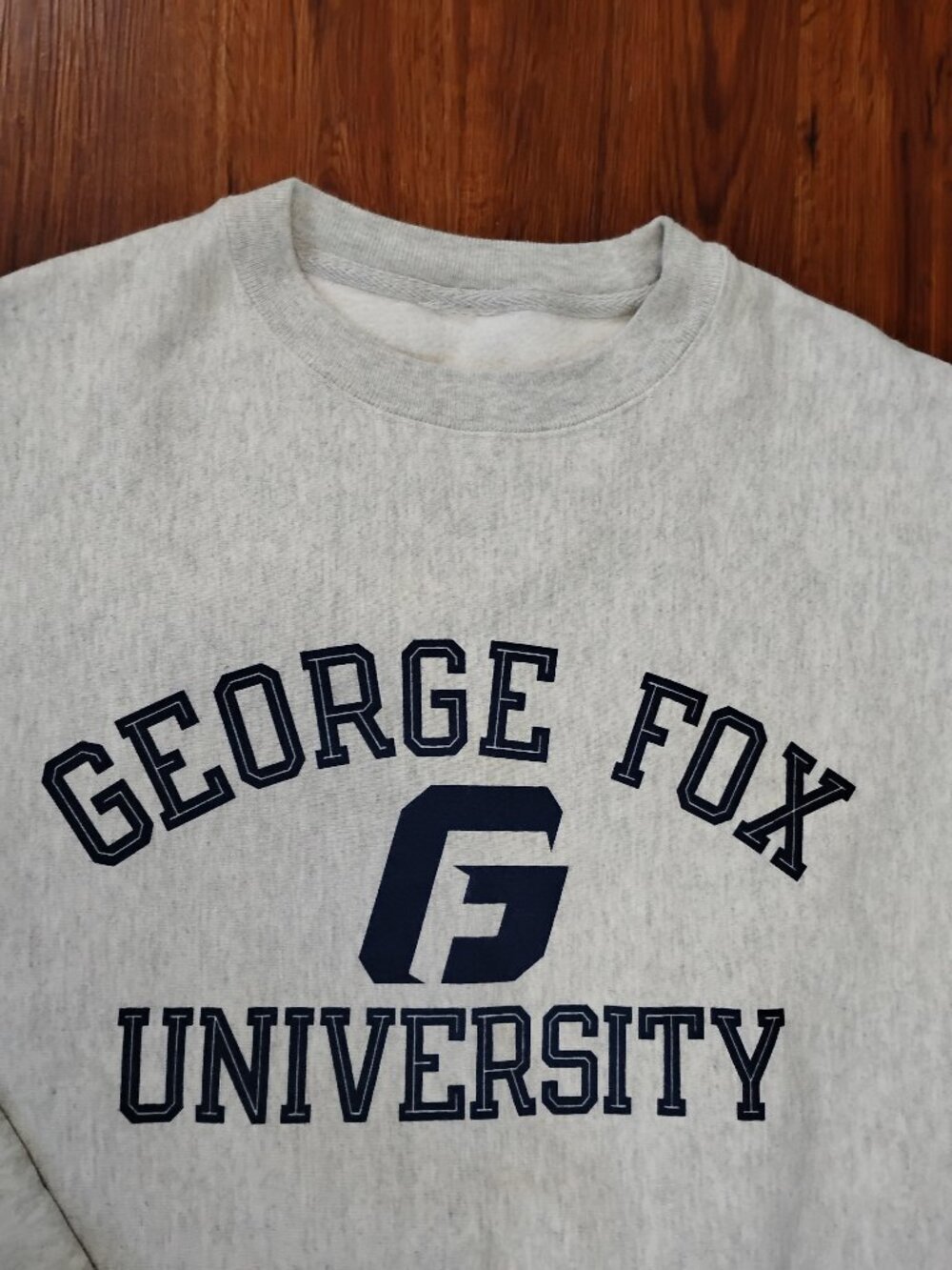 Vintage Champion Reverse Weave George Fox University Crewneck Sweatshirt
